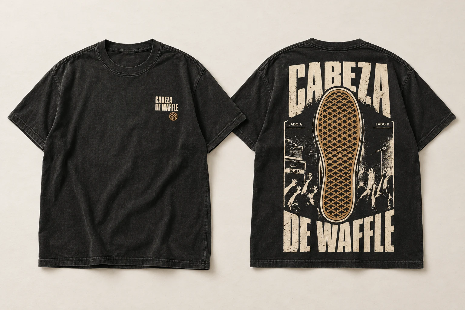 Mockup de polera: Polera Waffle